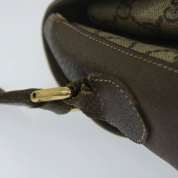 GUCCI GG Supreme Web Sherry Line Shoulder Bag Beige Red 904 02 084 Auth ep2885 - Picture 9 of 16